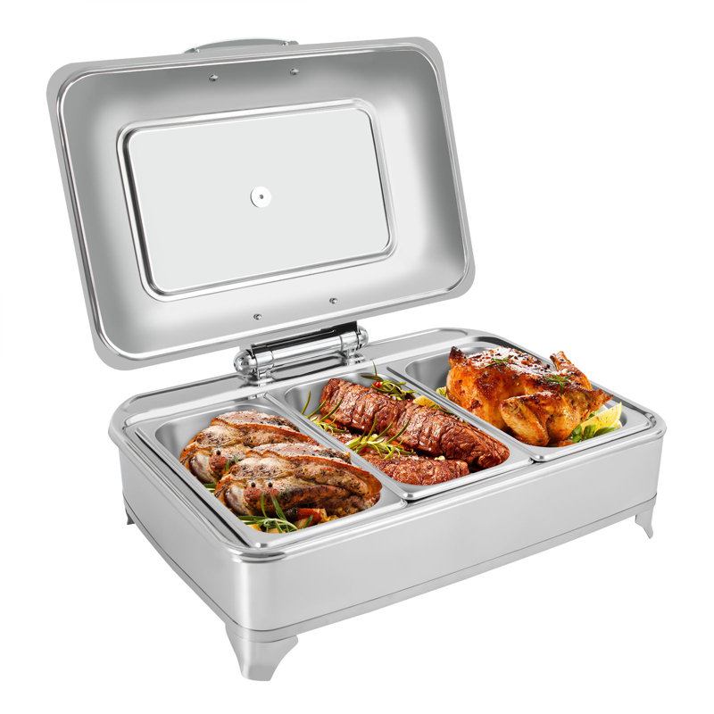 The Party Aisle™ Rectangular Buffet Server and Warming Tray Food Warmer